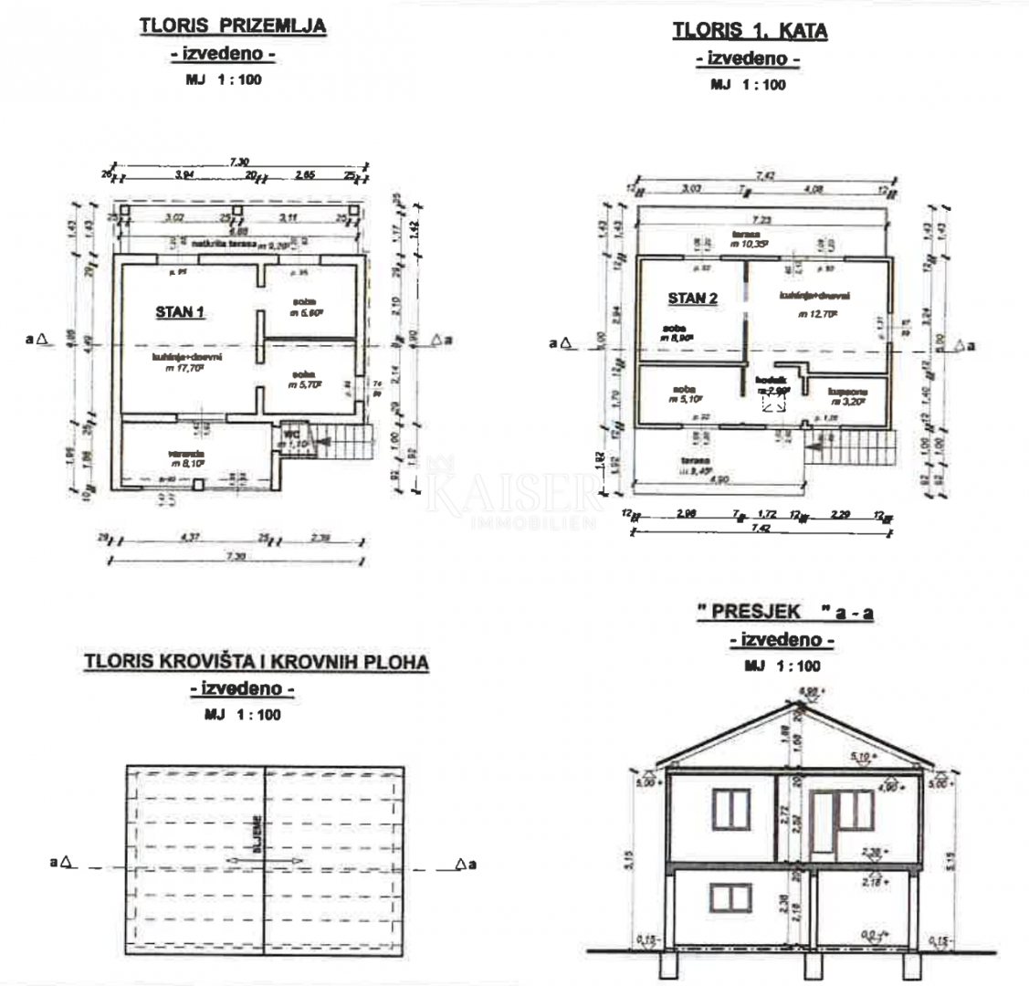 Krk, Brzac - samostojna hiša z novim projektom rekonstrukcije