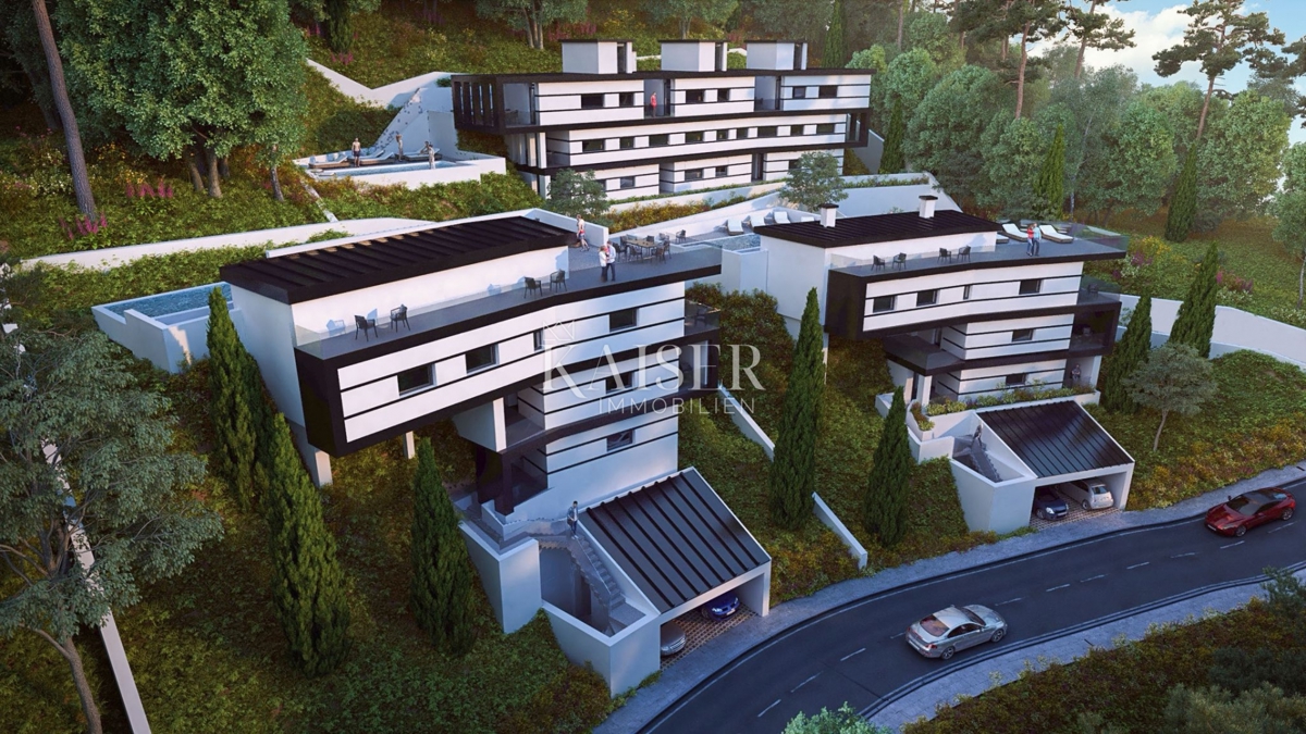 Opatijska riviera – zemljišče s pravnomočnim dovoljenjem za 5 luksuznih stanovanjskih enot