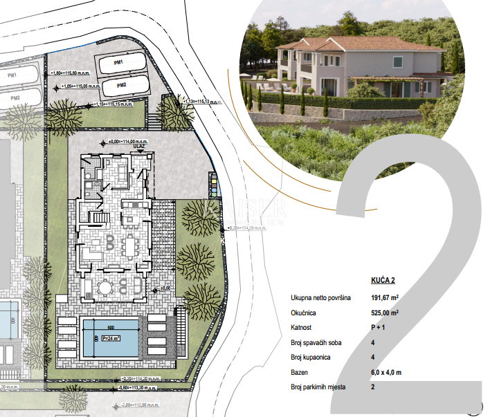 Otok Krk, mediteranske vile, kombinacija tradicije in luksuza