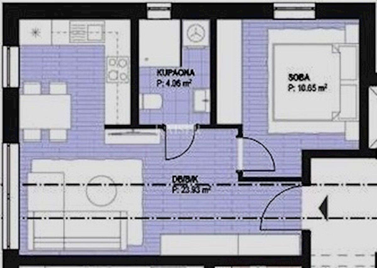 Opatija, Ičići - apartma A5 v novi stavbi z garažo, bazenom, dvigalom in pogledom na morje