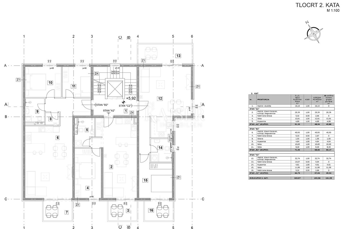 Stanovanje Vabriga, Tar-Vabriga, 57,04m2