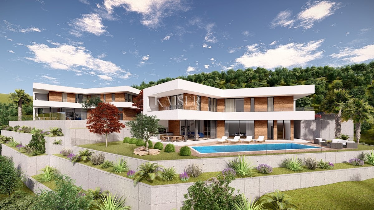 Mošćenička Draga - zemljišče s projektom, 957 m2