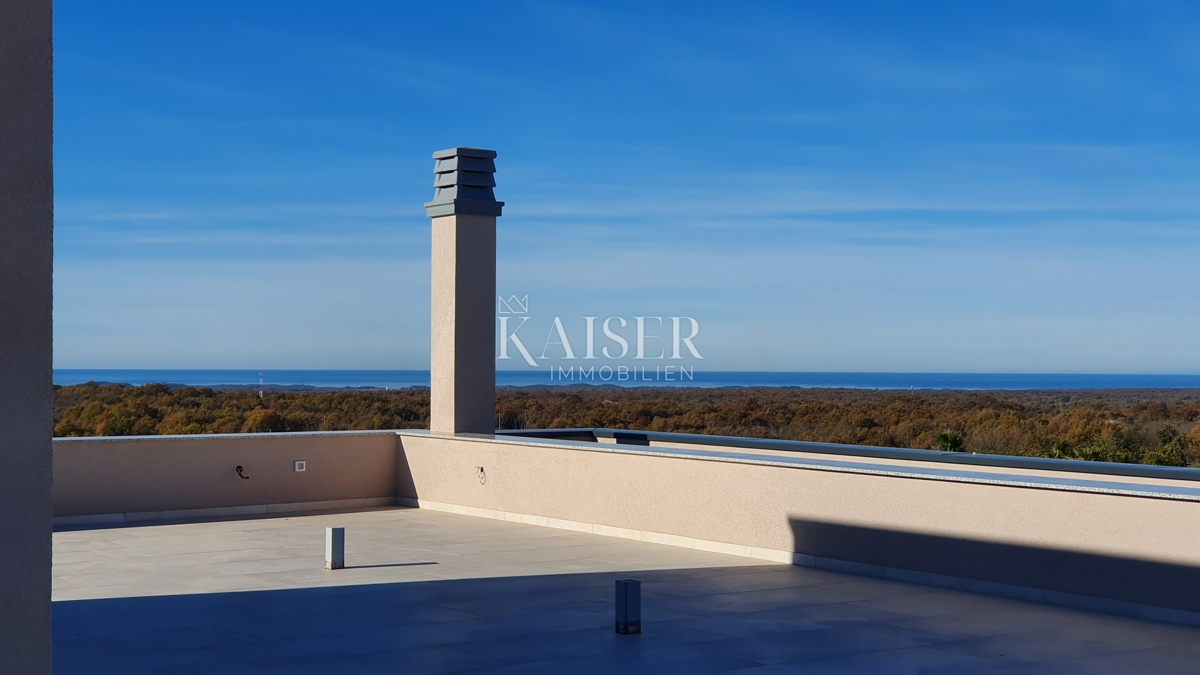 Istra - Poreč, luksuzna vila s savno in bazenom, pogled na morje