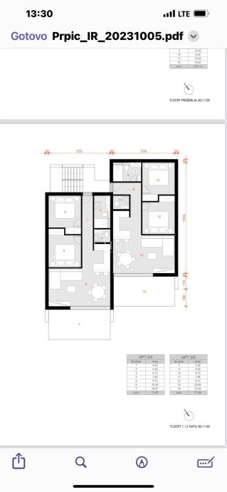  Zazidljivo zemljišče Marina, 731m2