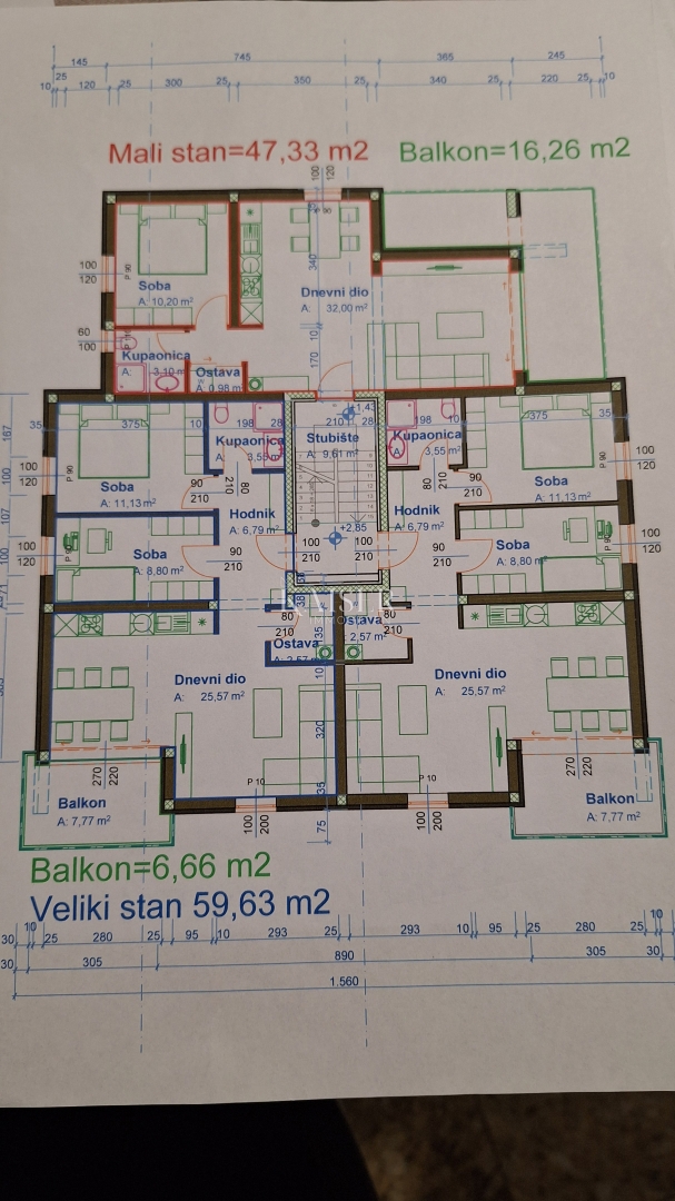 Stanovanje Drenova, Rijeka, 57m2