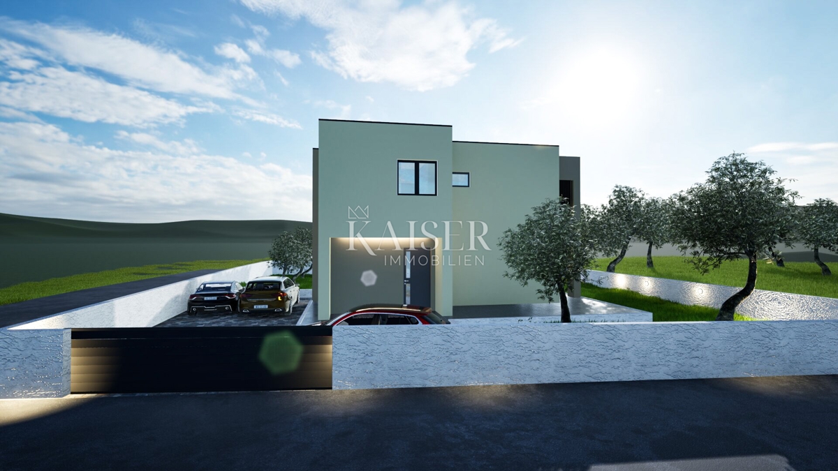 VODICE - LUKSUZNA VILA Z BAZENOM IN PROSTORNIMI TERASAMI