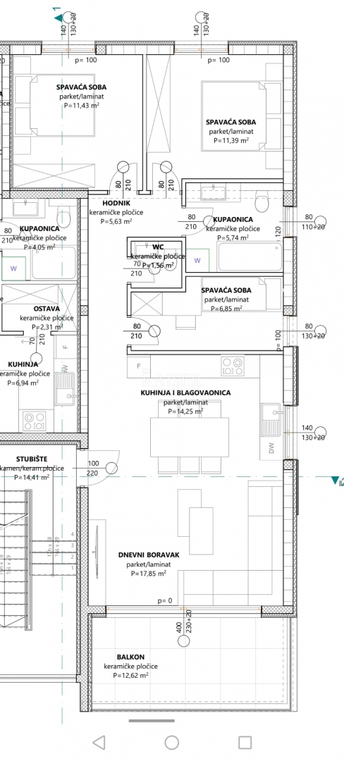 Stanovanje Brodarica, Šibenik - Okolica, 77,99m2