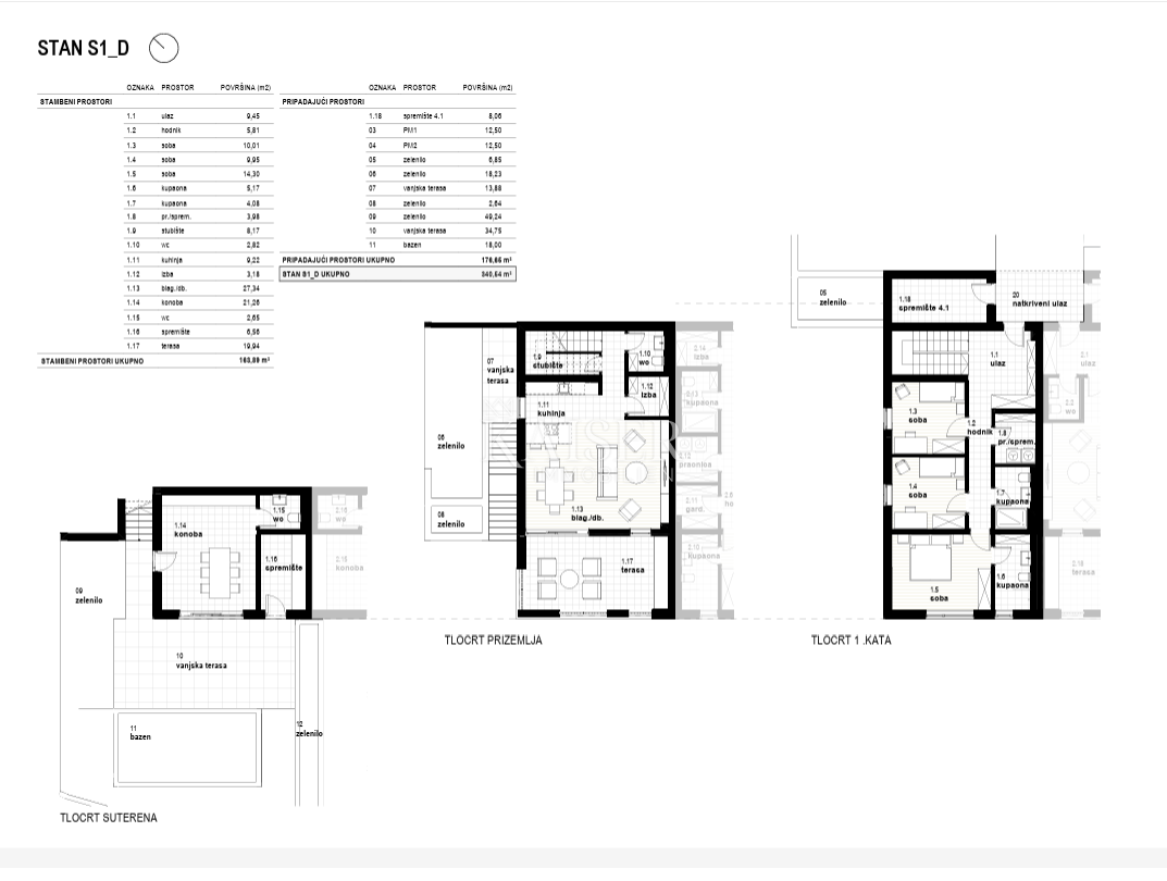 Stanovanje Glavani, Kostrena, 165m2