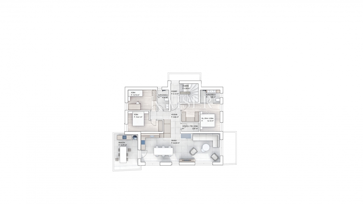 Otok Krk, Krk, gradbeno zemljišče z razgledom