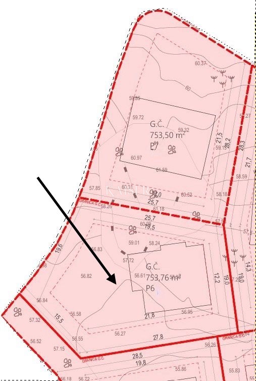 Otok Krk, Krk, gradbeno zemljišče z razgledom