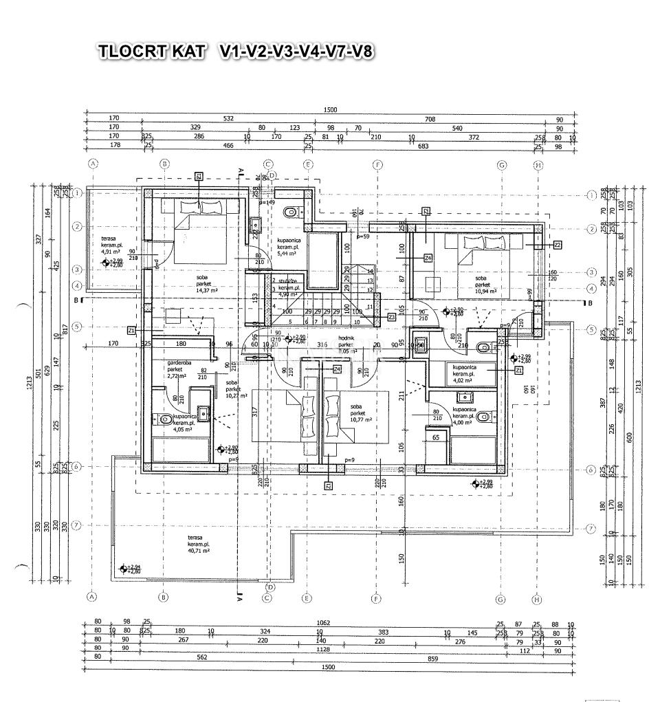 Hiša Debeljak, Sukošan, 1.630m2