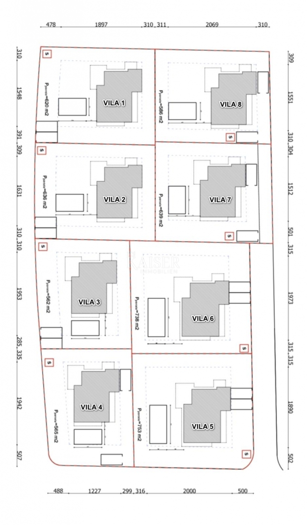 Hiša Debeljak, Sukošan, 1.630m2