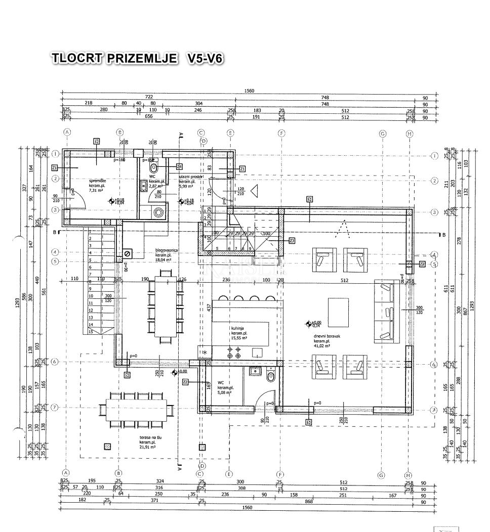 Hiša Debeljak, Sukošan, 1.630m2