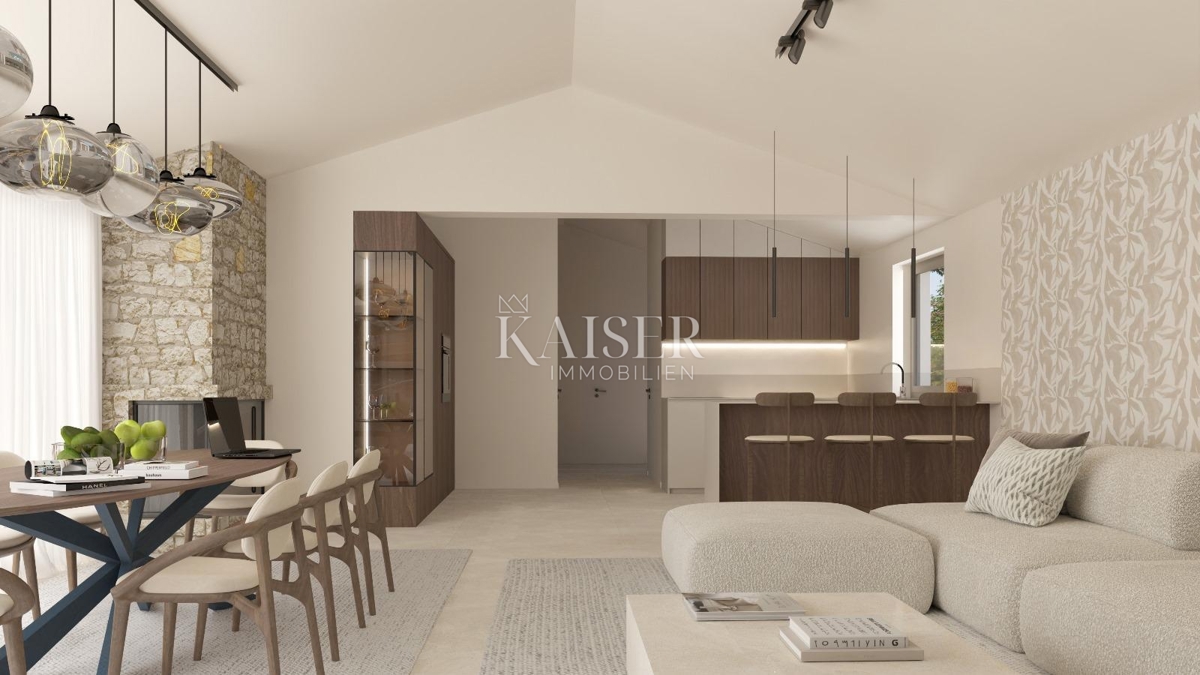 Istra - Višnjan, moderna enonadstropna hiša z bazenom