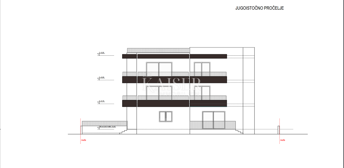 Sukošan S3 49,16 m2 1 spalnica 2. nadstropje