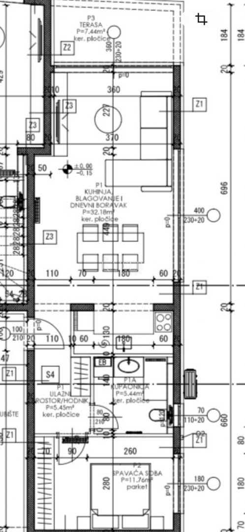 Zadar – Privlaka | Prva vrsta do morja – moderno stanovanje z zasebnim vrtom