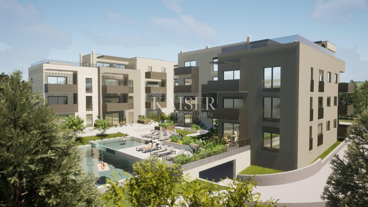 Istra - Poreč, penthouse z bazenom in dvigalom, 3 spalnice