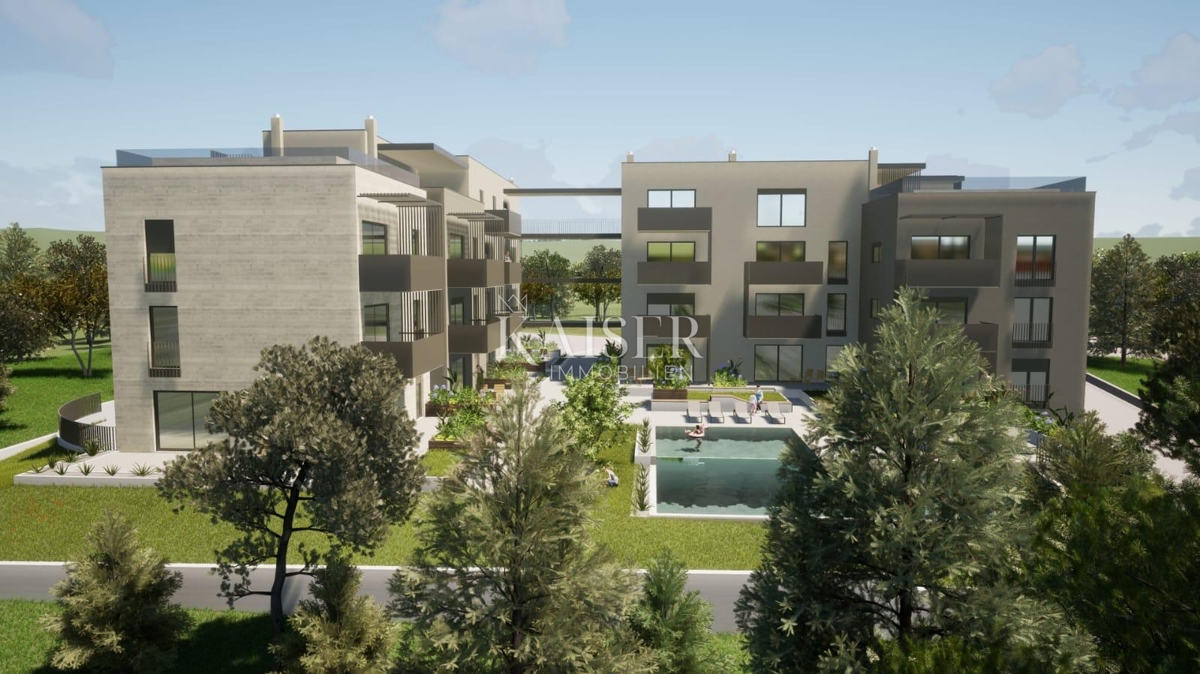 Istra - Poreč, penthouse z bazenom in dvigalom, 3 spalnice