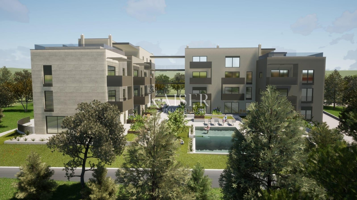 Istra - Poreč, penthouse z bazenom in dvigalom, 3 spalnice