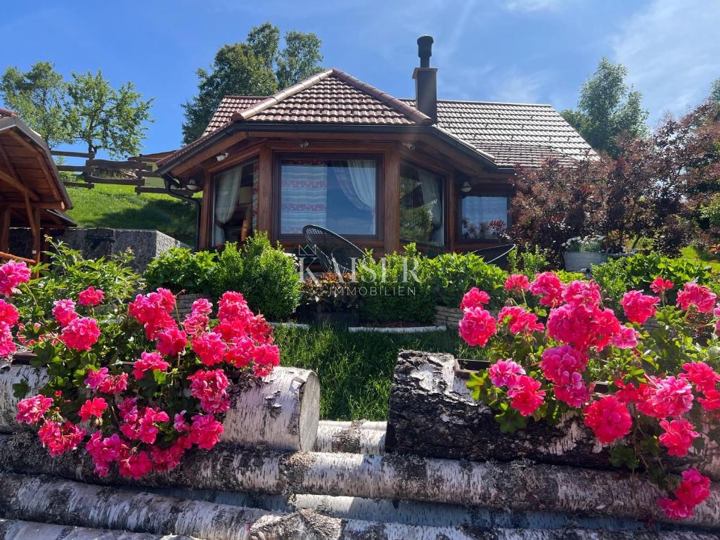 Ravna Gora, Kupjak - luksuzna lesena vila z bazenom in wellnessom