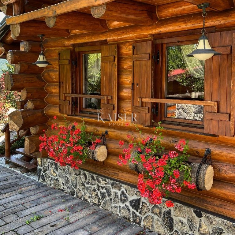 Ravna Gora, Kupjak - luksuzna lesena vila z bazenom in wellnessom