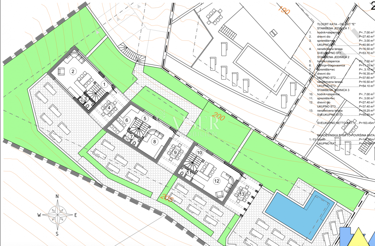 Opatijska riviera - privlačno zemljišče z dovoljenjem za stanovanjski projekt