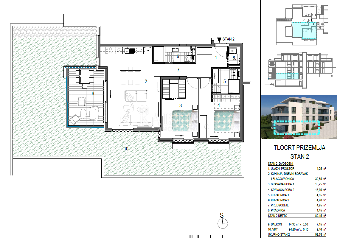 Stanovanje Primošten, 83,26m2