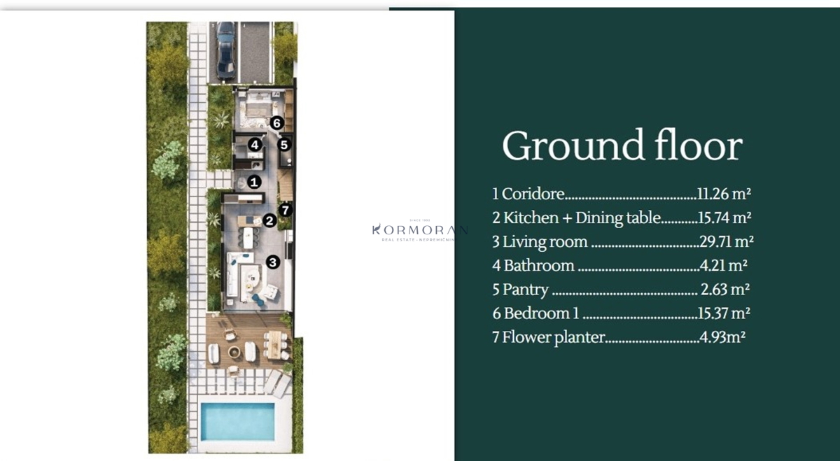 Hiša dvojček blizu morja