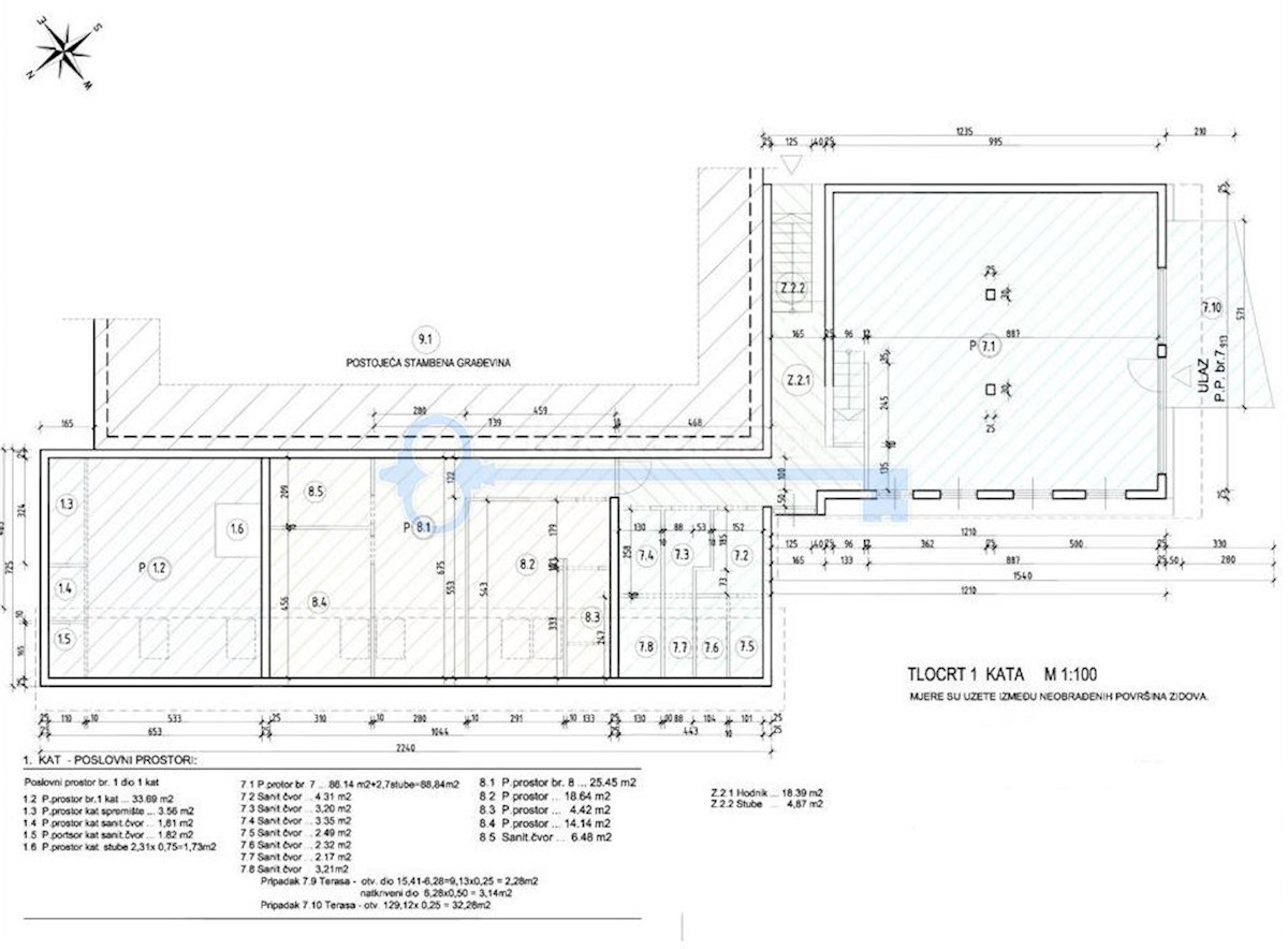 Poslovni prostor Fužine, 1.473,39m2