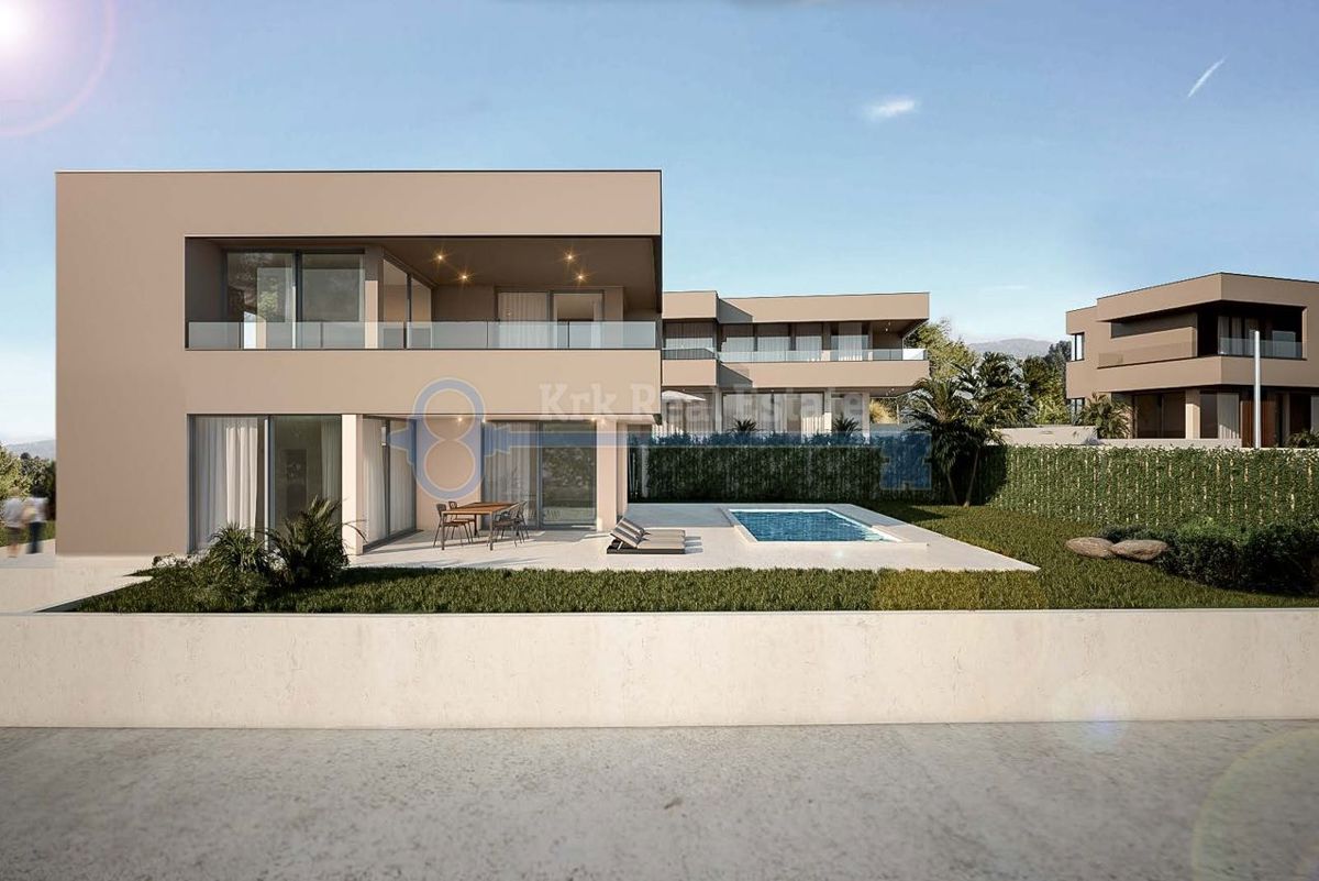 OTOK KRK - PUNAT - LUKSUZNA VILA S POGLEDOM NA MORJE