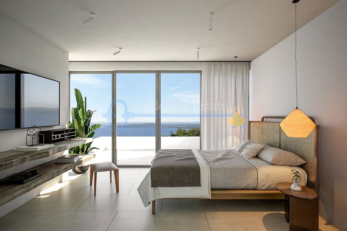 OTOK KRK - PUNAT - LUKSUZNA VILA S POGLEDOM NA MORJE