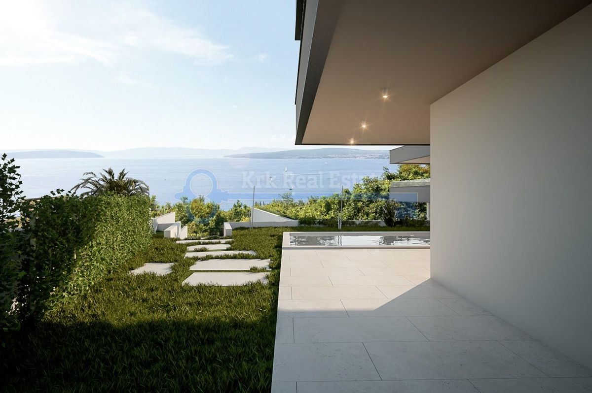 OTOK KRK - PUNAT - LUKSUZNA VILA S POGLEDOM NA MORJE