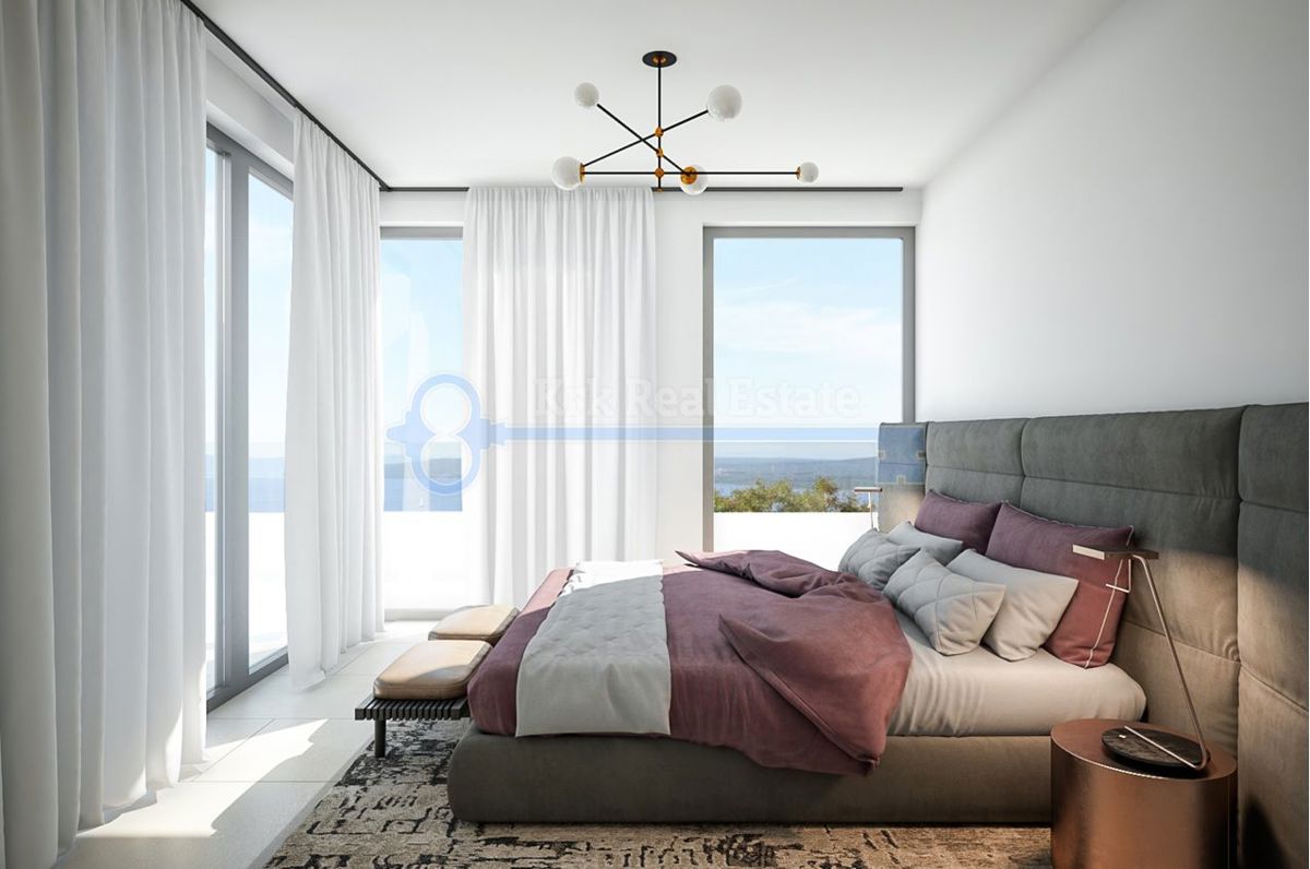 OTOK KRK - PUNAT - LUKSUZNA VILA S POGLEDOM NA MORJE