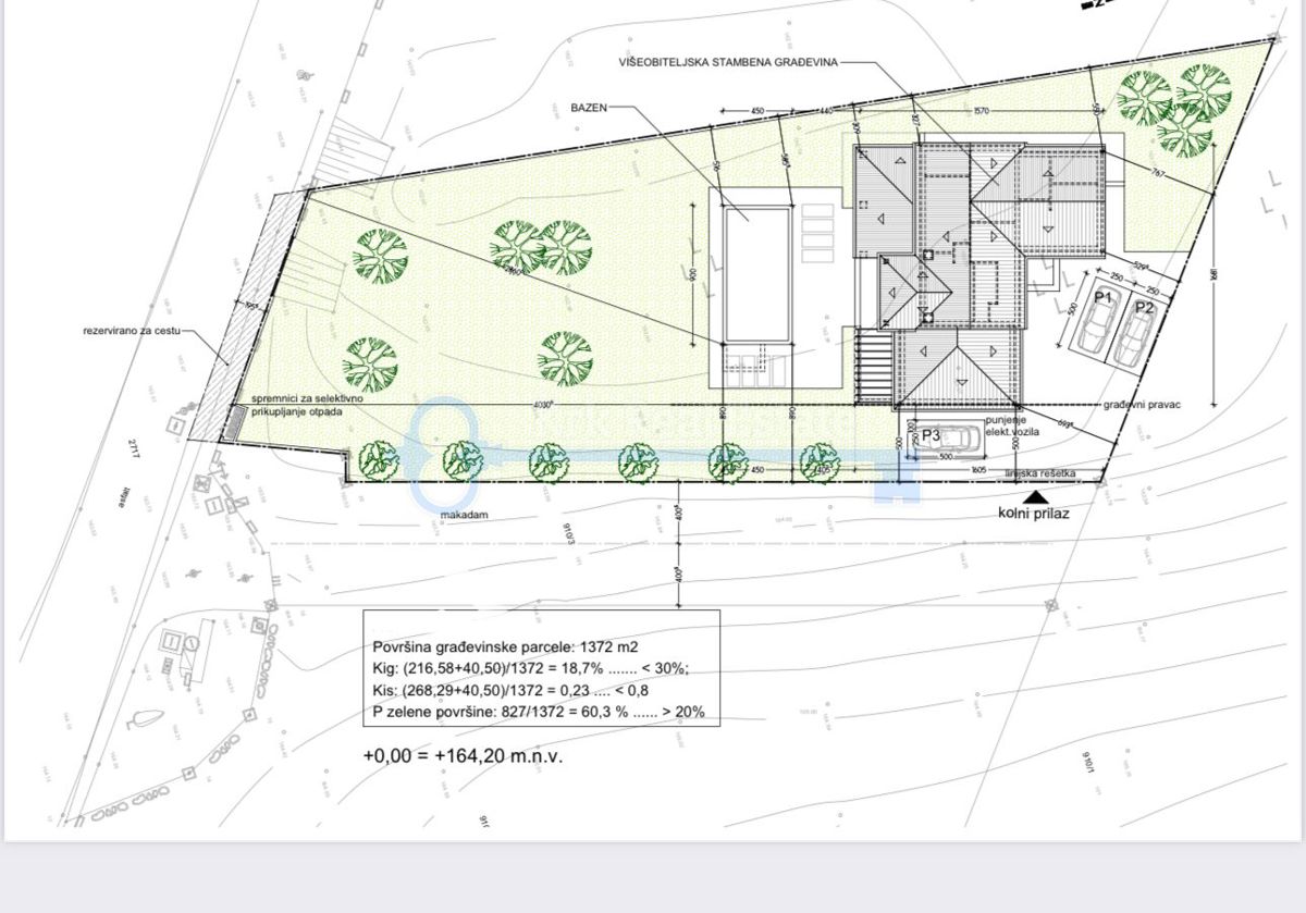 PULA-ZAZIDLJIVO ZEMLJIŠČE S PROJEKTOM ZA HIŠO Z BAZENOM