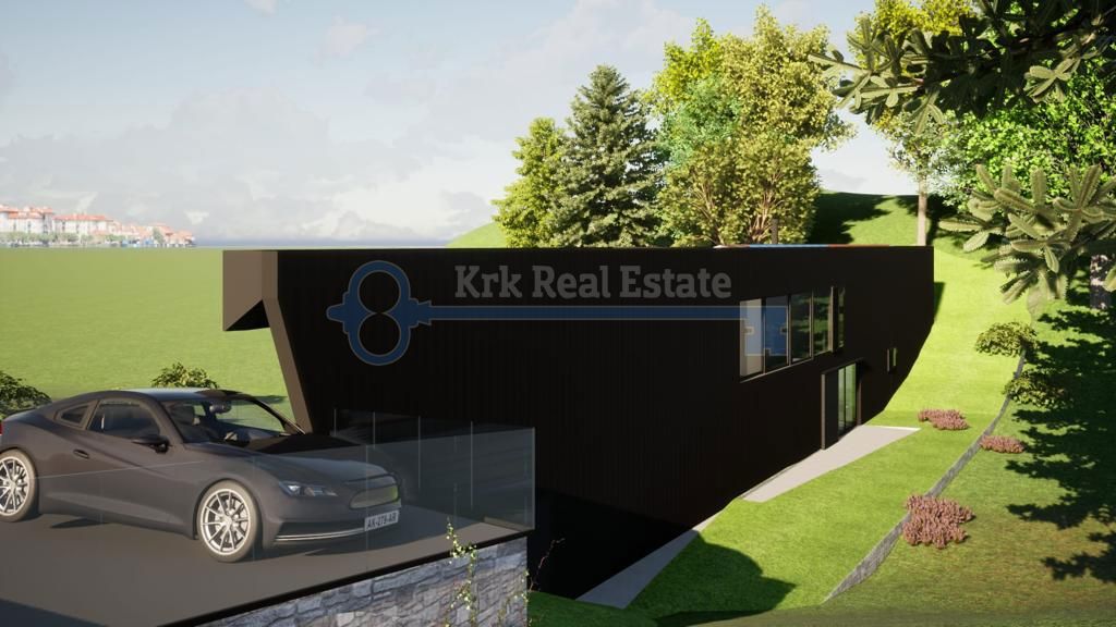 VRBNIK-ZAZIDLJIVO ZEMLJIŠČE S PROJEKTOM ZA LUKSUZNO VILO
