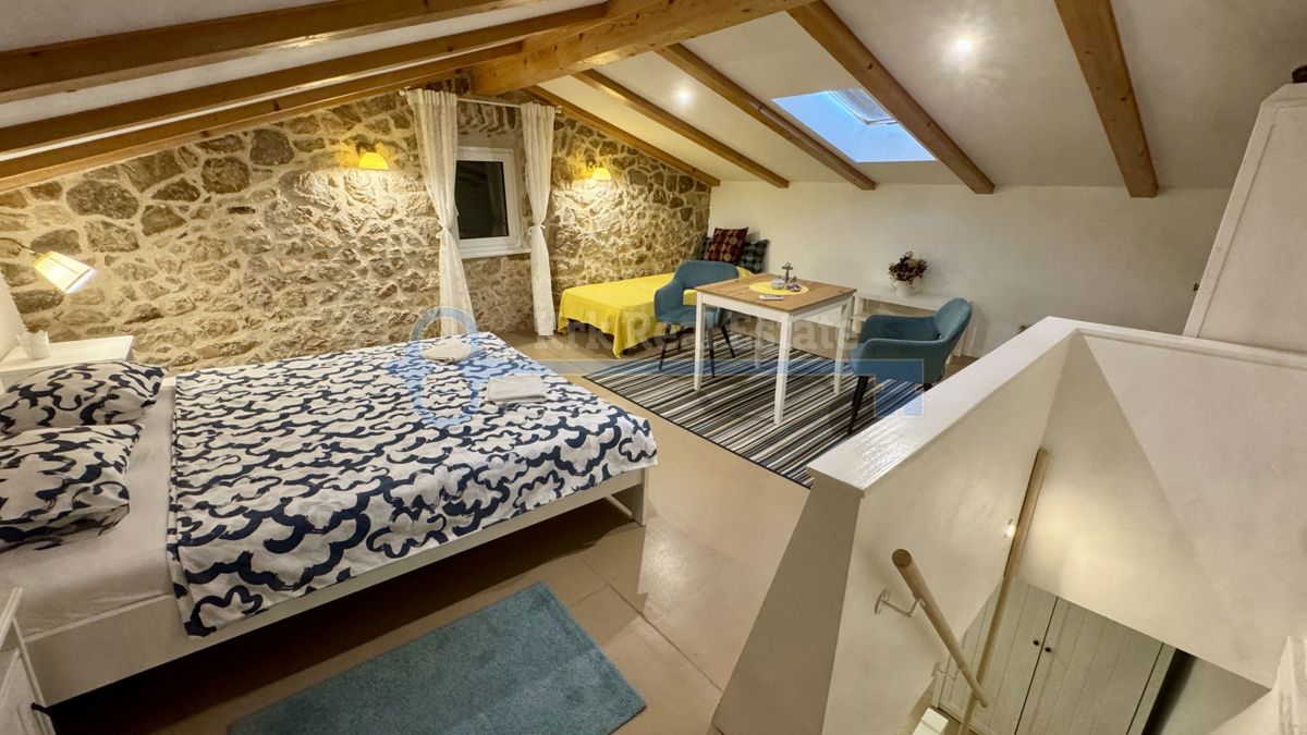 PUNAT - OBNOVLJENA KAMNITA HIŠA Z DVEMA APARTMAJEMA