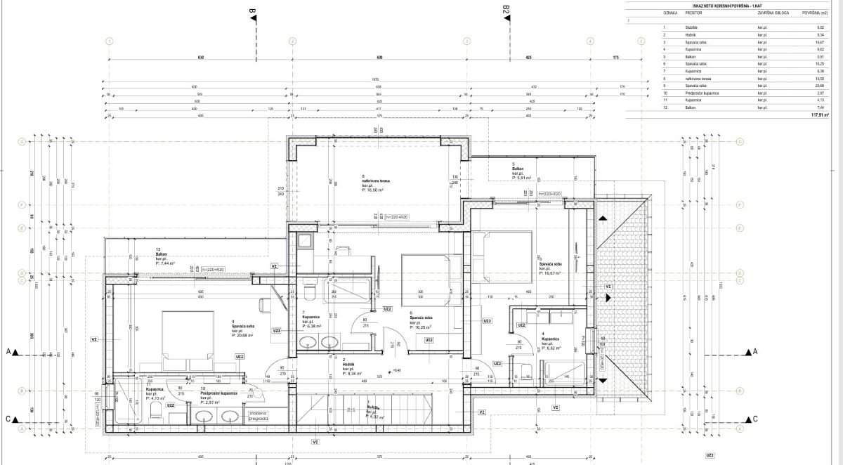 Gradbeno zemljišče Krk z dovoljenjem in pogledom na morje