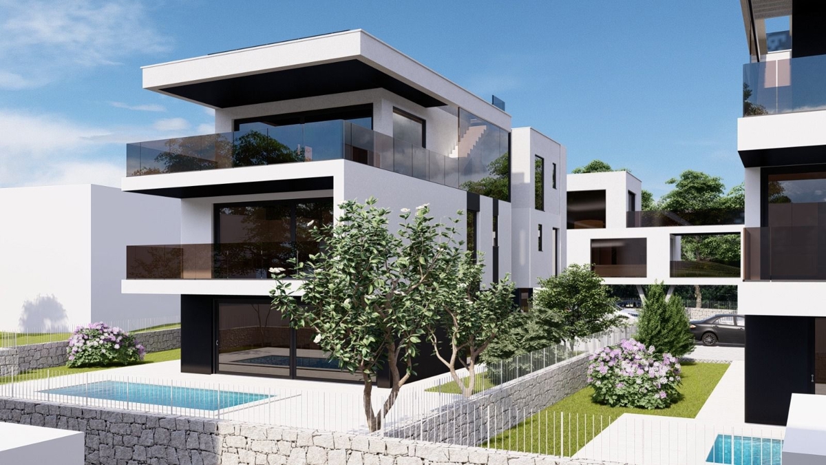 Stavbno zemljišče s projektom  – Njivice, otok Krk