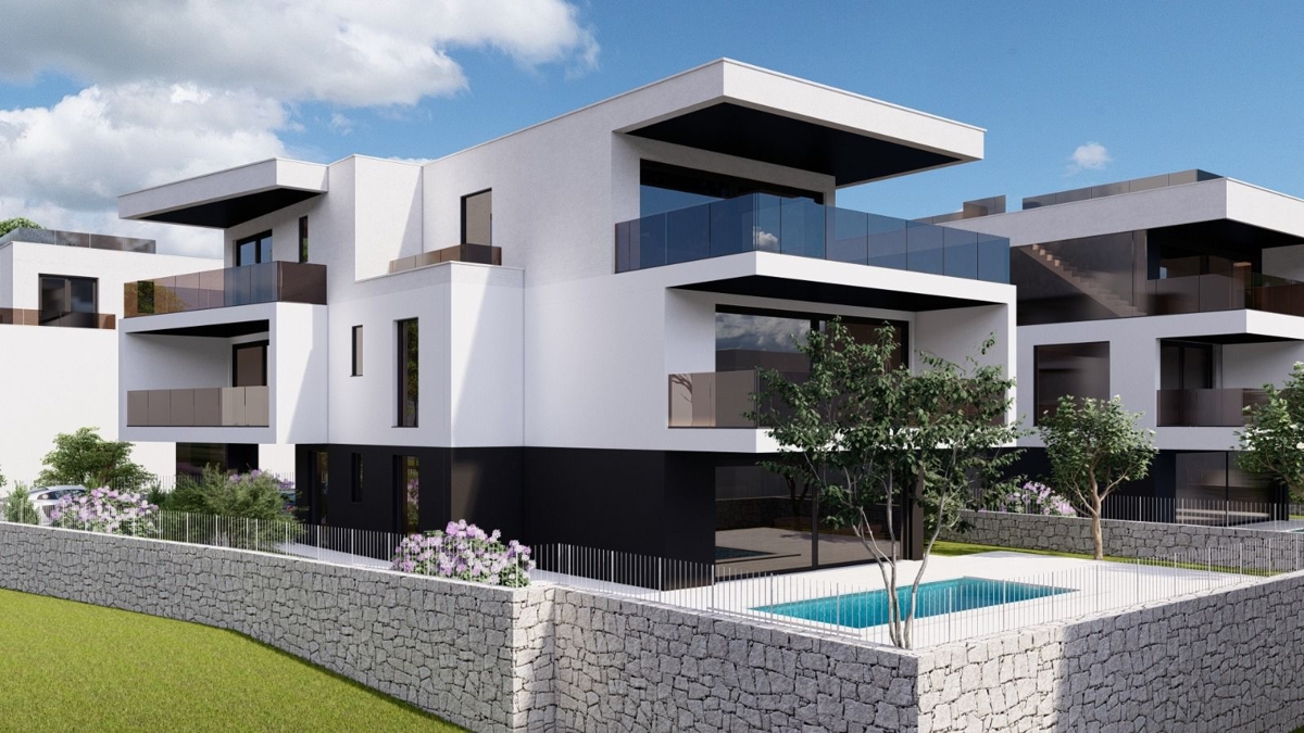 Stavbno zemljišče s projektom  – Njivice, otok Krk