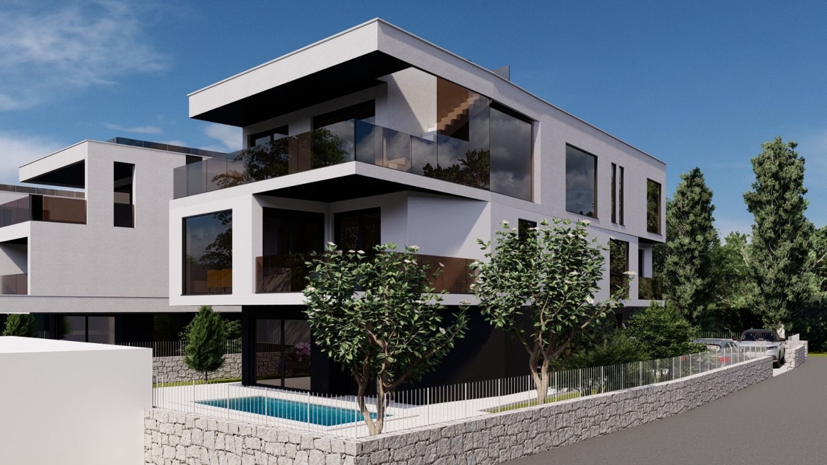 Stavbno zemljišče s projektom  – Njivice, otok Krk