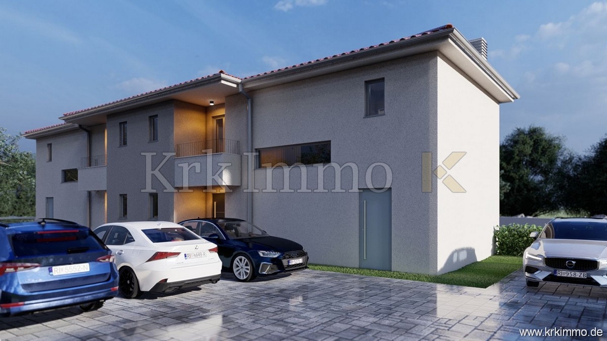 Malinska: Gradbeno zemljišče s projektom in dovoljenjem