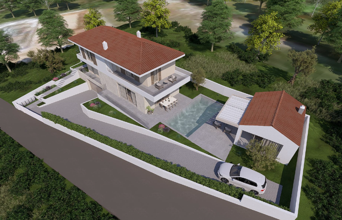 Vila s pogledom na morje naprodaj. Malinska, Krk