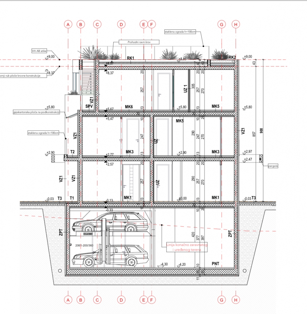 Stanovanje v novogradnji s pogledom na morje v Njivicah