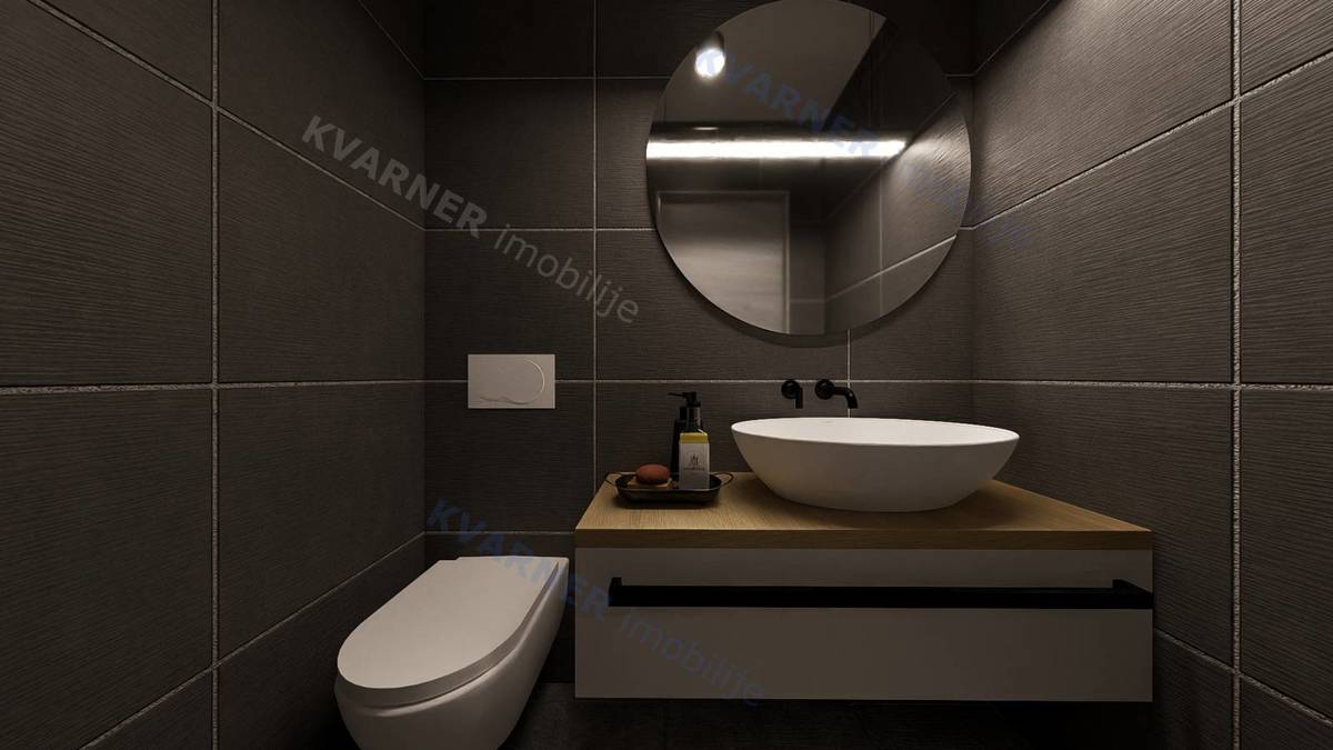 Vrbnik – Pritlični apartma z bazenom in vrtom