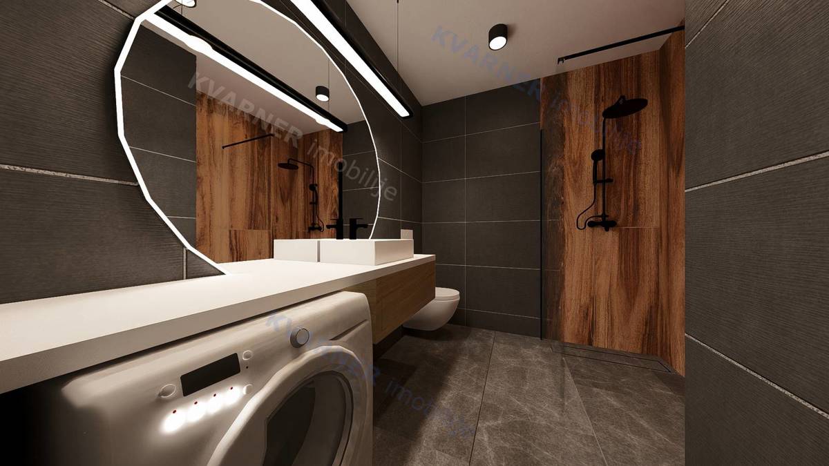 Vrbnik – Pritlični apartma z bazenom in vrtom