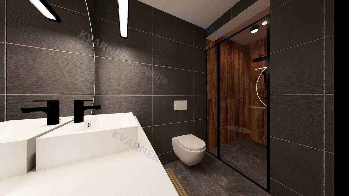 Vrbnik – Pritlični apartma z bazenom in vrtom