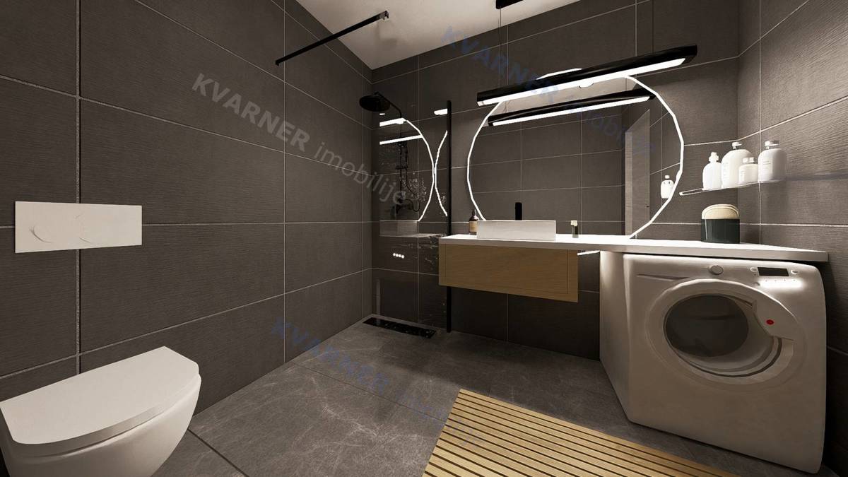 Vrbnik – Pritlični apartma z bazenom in vrtom