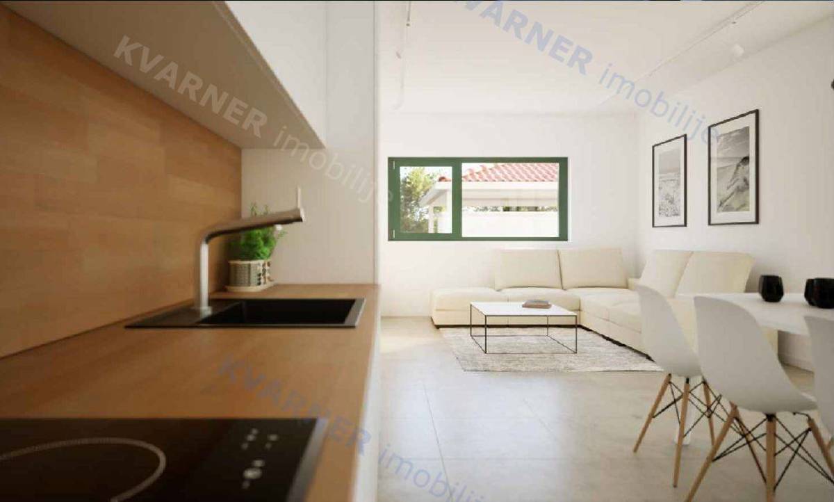 Šilo - Sodobno stanovanje v novogradnji 100 m od plaže