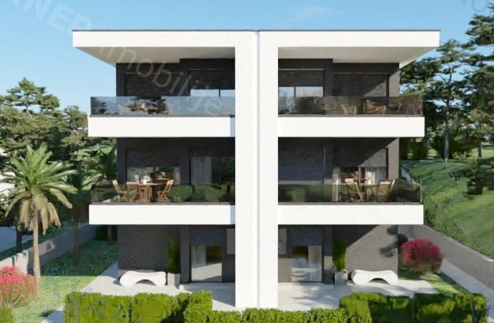  Omišalj - Nov apartma z bazenom in pogledom na morje