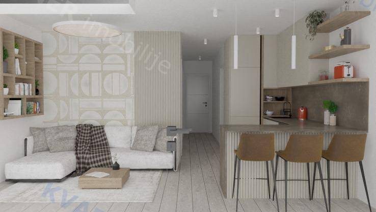  Omišalj - Nov apartma z bazenom in pogledom na morje